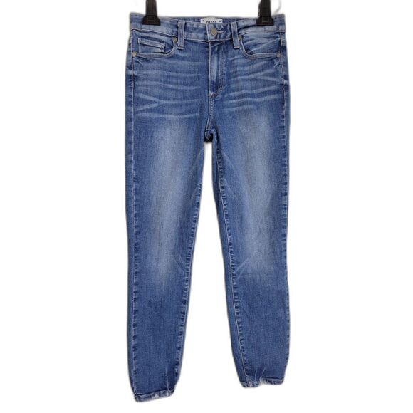 Paige Hoxton Crop Denim Jeans - Picture 1 of 4